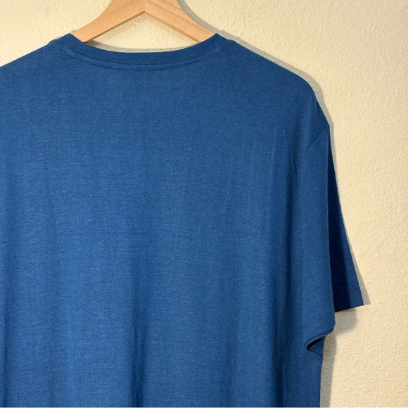 Express Blue Linen Blend Short Sleeve T-Shirt Men’s XL-Tall. - Picture 6 of 14